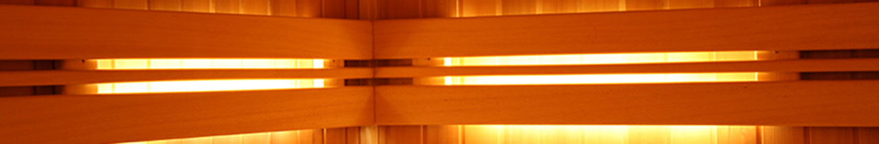 Farblicht in Sauna